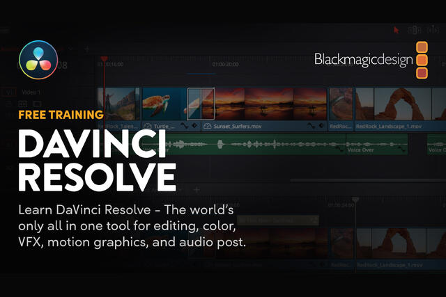 Gratis online kurs i DaVinci Resolv